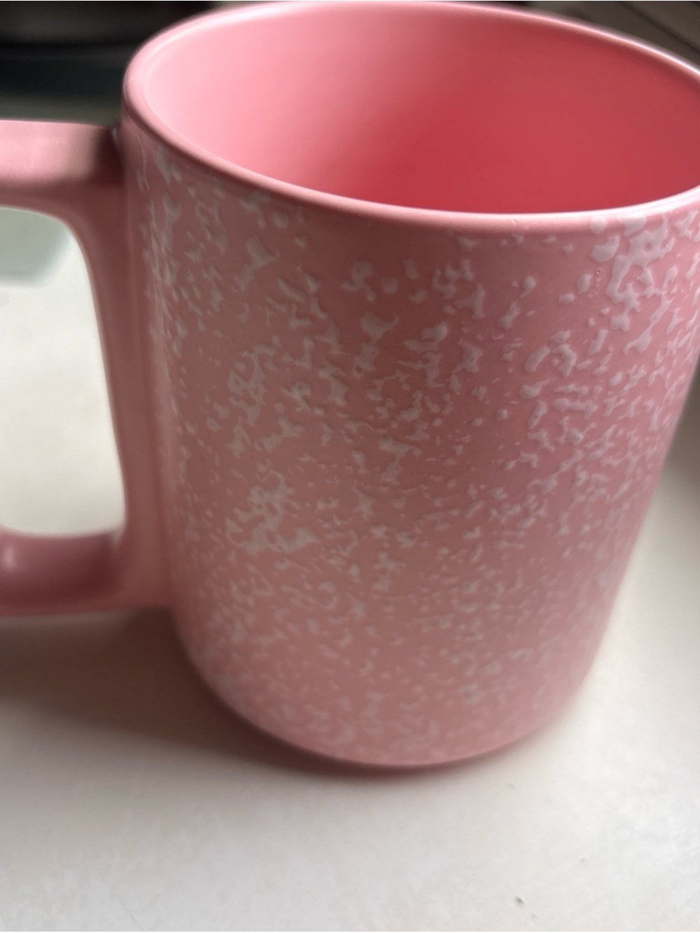 2019 - Starbucks Pink Speckle Pattern Ceramic Mug - Picture 3 of 6